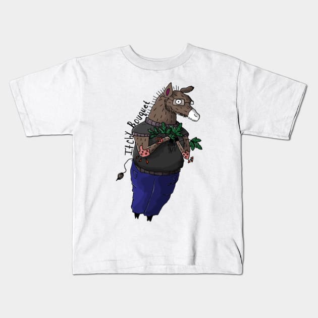 Poison Ivy Bouquet Kids T-Shirt by Animal Surrealism